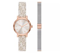 Uhr Soho Three-Hand Stainless Steel Watch Set