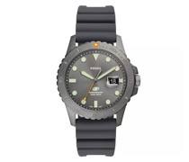Uhren Fossil Blue Three-Hand Date Silicone Watch