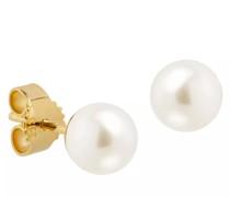 Ohrringe Stud Earrings 585 2 Akoya Culture Pearl 5,5-6 mm
