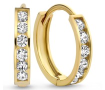 Ohrringe Le Marais Tiphaine 14 Karat Hoop Earrings With Zir