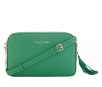 Pochettes Honoré Lucie green calfskin leather crossbody bag