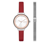 Uhr Astoria Three-Hand Leather Watch and Strap Set