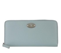 Portemonnaie Plaque 8 Credit Card Zip Purse Leather