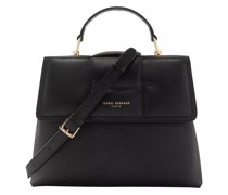 Satchel Bag Femme Forte Lacy Black Calfskin Leather Handbag
