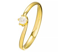 Ring Ring 375 1 Diamond approx. 0,12 ct. H-si