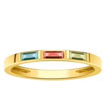 Ring Seoul Ring with Rhodolite Peridot Topaz