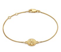 Armband 22K Plated Zodiac Mini Art Coin Virgo Bracelet