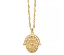 Halskette Personalised North Star Spinner Gold Necklace