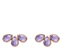 Ohrringe Earrings Teardrop Triple Amethyst