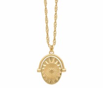 Halskette Personalised North Star Spinner Gold Necklace