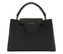 Satchel Bag Femme Forte Zarah Black Calfskin Leather Handbag