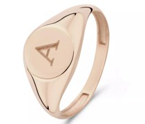 Ring La Concorde Lauren 14 Karat Signet Ring Letter A