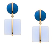 Ohrringe Sea Glass Blue Glass Drop Earrings