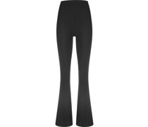 Ladies High Waist Rib Flared Leggings