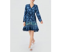 Kleid mit schwingendem Volant