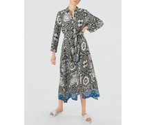 Blusenkleid mit ausdrucksstarkem Print