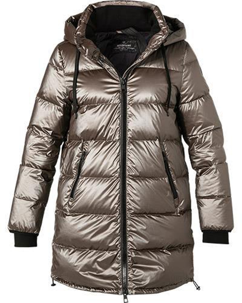 Milestone Damen Daunenjacke Yara im Metallic Look