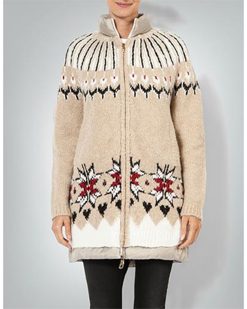 Twin-Set Damen Wattierte Jacke im Ethno-Look