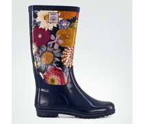 Schuhe Gummistiefel mit floralen Fotoprint