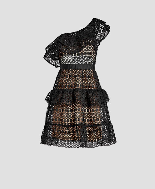 Schwarzes Kleid von Self-Portrait