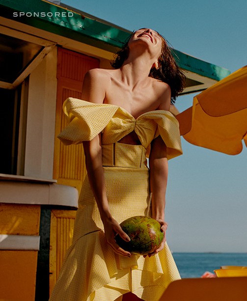 Gestreiftes Strandkleid via mytheresa.com