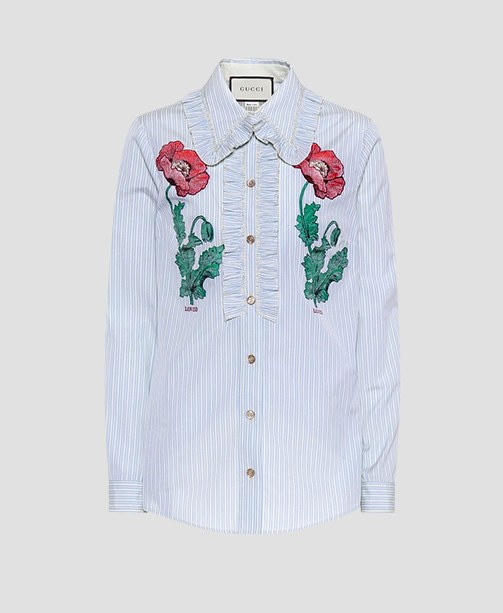 Trendbluse Gucci Hellblau