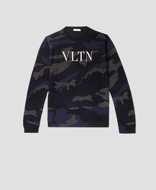 Valentino Pullover mit Camouflage-Muster