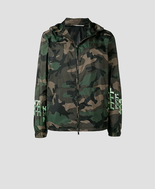 Jacke Camouflage-Muster Valentino