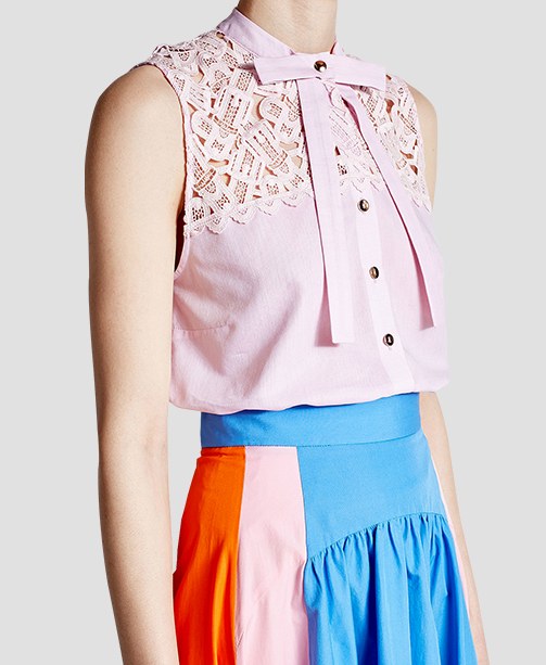 Rosa Bluse von Marina Hoermanseder
