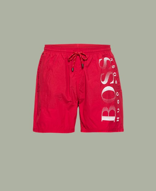 Badeshorts rot von Hugo Boss