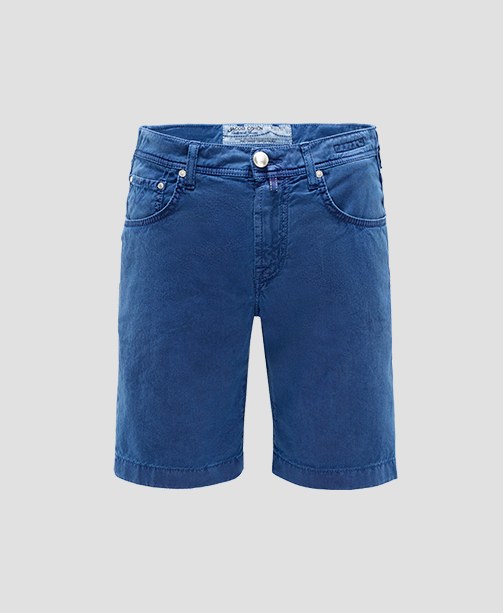 blaue Bermuda-Shorts
