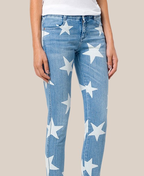 Jeans mit Sternen Stella McCartney