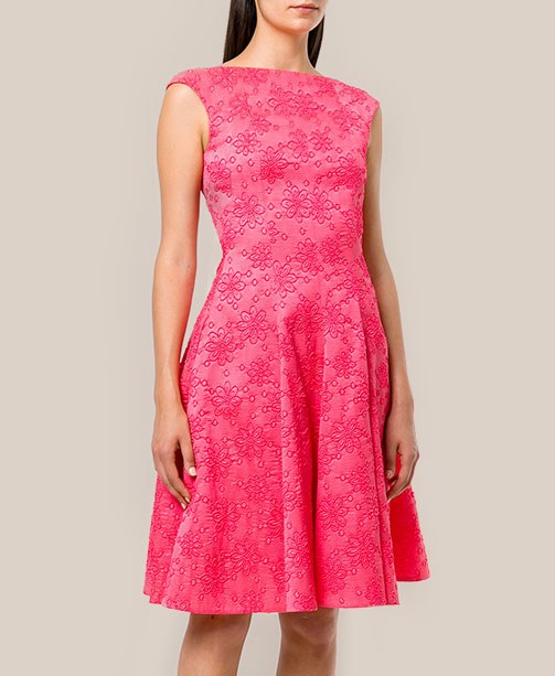 Talbot Runhof rosa Cocktailkleid