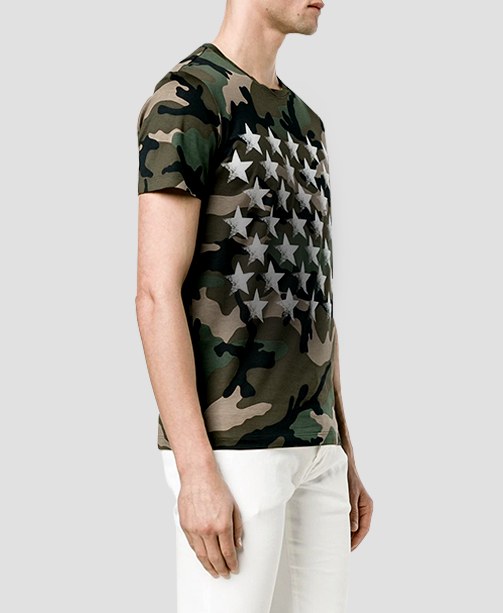 Valentino T-Shirt mit Camouflage-Muster