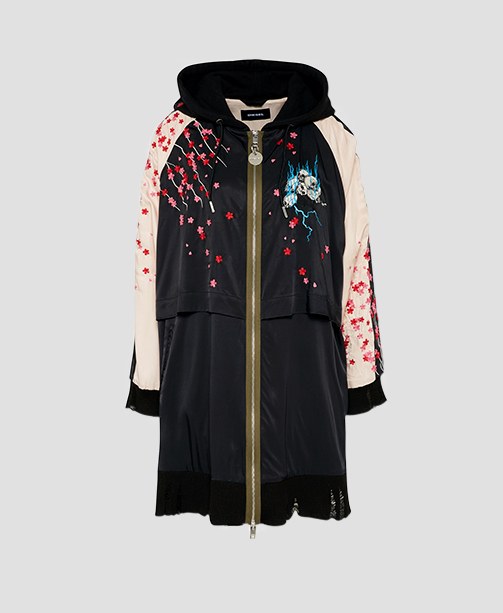Übergangsjacke Diesel mit Blumenprint